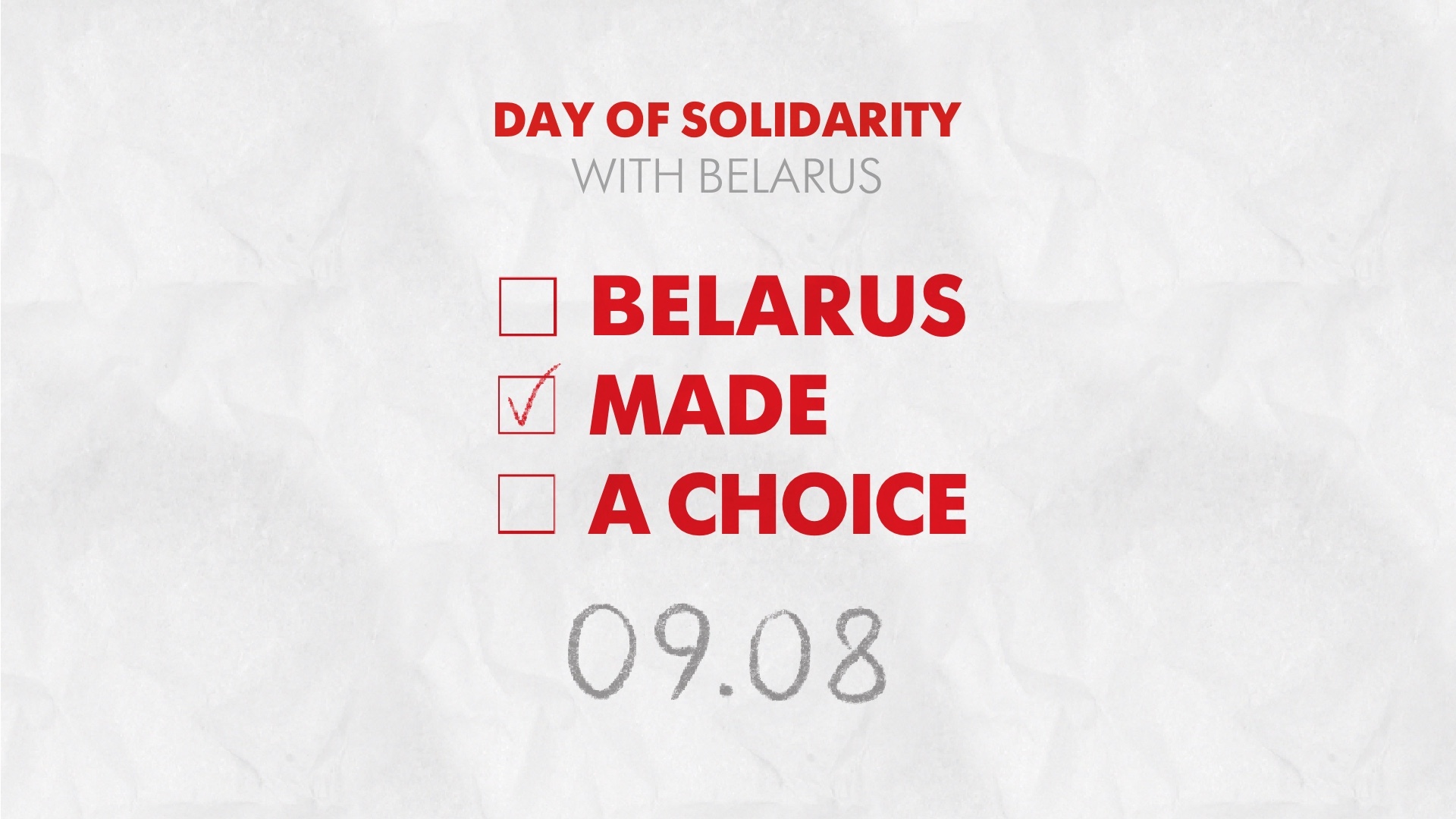 August 9 marks one year anniversary of peaceful protests movement in Belarus